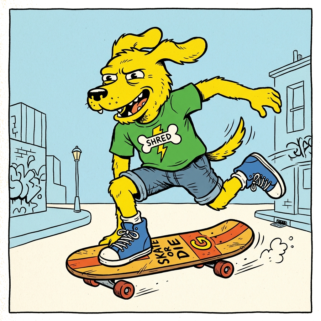 Andy Skating Mascot